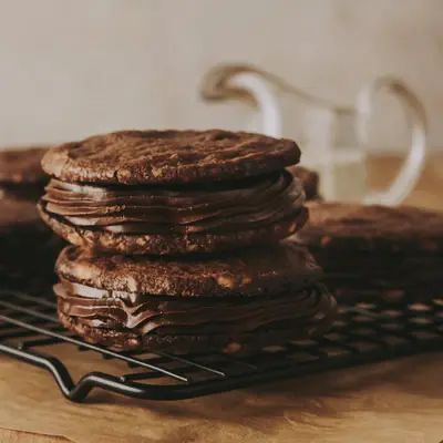 Alfajores de Chocolate con nueces